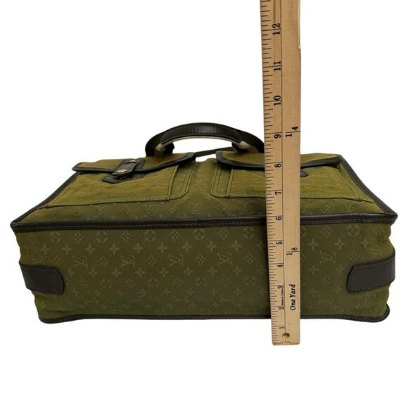 Louis Vuitton Unisex Large Monogram Canvas Mary Kate Tote Bag Green Khaki Travel - Picture 11 of 15